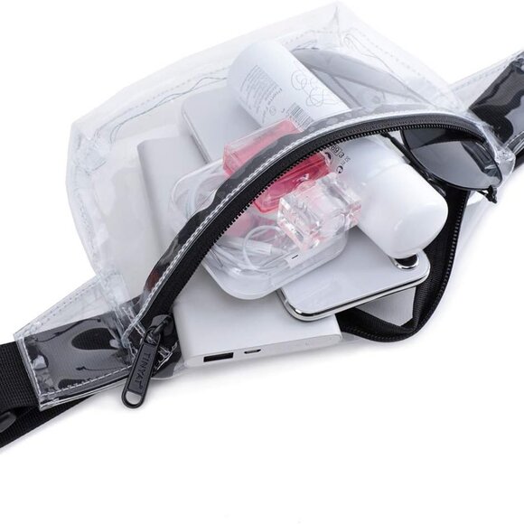 Small Clear Fanny Pack Stadium Approved for Women, Clear Belt Bag for Waterproof - Picture 6 of 8